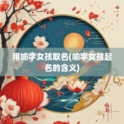 用喻字女孩取名(喻字女孩起名的含义)