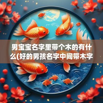 男宝宝名字里带个木的有什么(好的男孩名字中间带木字旁)