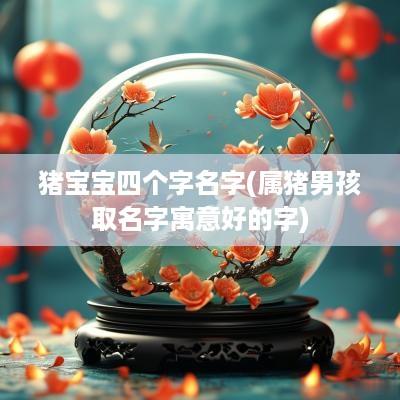 猪宝宝四个字名字(属猪男孩取名字寓意好的字)
