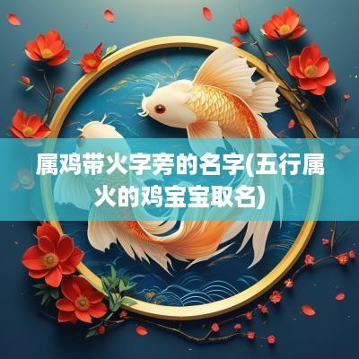 属鸡带火字旁的名字(五行属火的鸡宝宝取名)