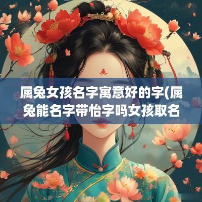 属兔女孩名字寓意好的字(属兔能名字带怡字吗女孩取名)