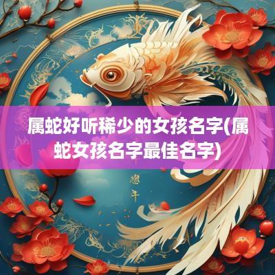 属蛇好听稀少的女孩名字(属蛇女孩名字最佳名字)