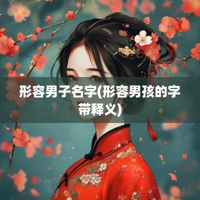 形容男子名字(形容男孩的字带释义)