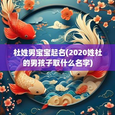 杜姓男宝宝起名(2025姓杜的男孩子取什么名字)