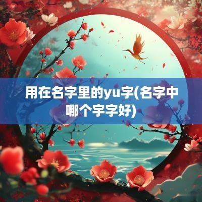 用在名字里的yu字(名字中哪个宇字好)