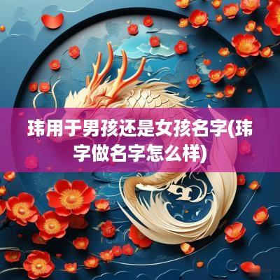 玮用于男孩还是女孩名字(玮字做名字怎么样)