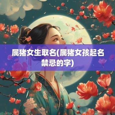 属猪女生取名(属猪女孩起名禁忌的字)