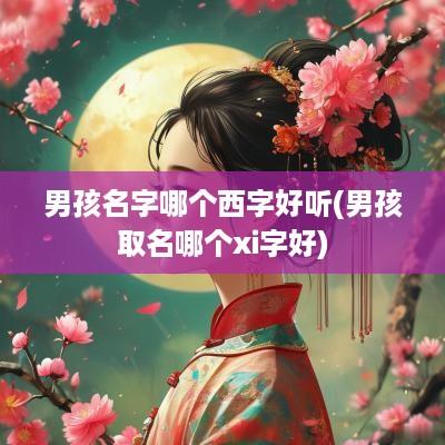 男孩名字哪个西字好听(男孩取名哪个xi字好)