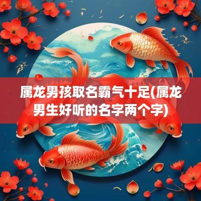 属龙男孩取名霸气十足(属龙男生好听的名字两个字)