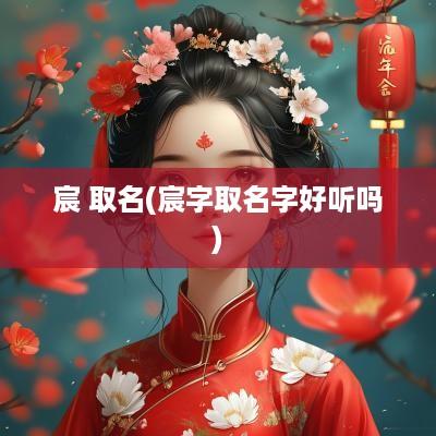 宸 取名(宸字取名字好听吗)