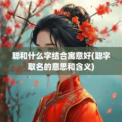 聪和什么字结合寓意好(聪字取名的意思和含义)