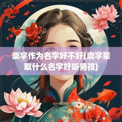 崇字作为名字好不好(崇字辈取什么名字好听男孩)