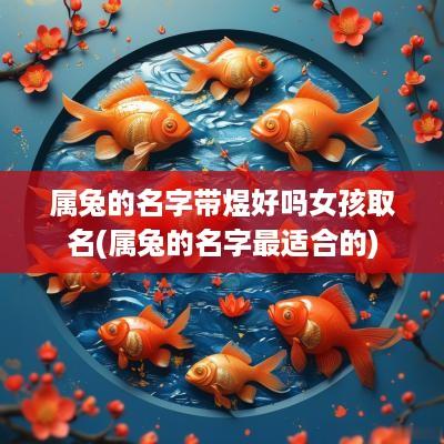 属兔的名字带煜好吗女孩取名(属兔的名字最适合的)