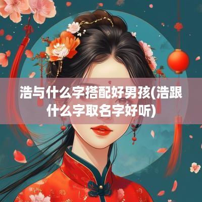 浩与什么字搭配好男孩(浩跟什么字取名字好听)