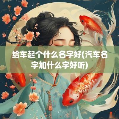 给车起个什么名字好(汽车名字加什么字好听)