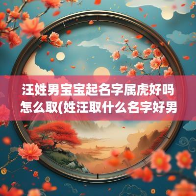 汪姓男宝宝起名字属虎好吗怎么取(姓汪取什么名字好男孩属虎)