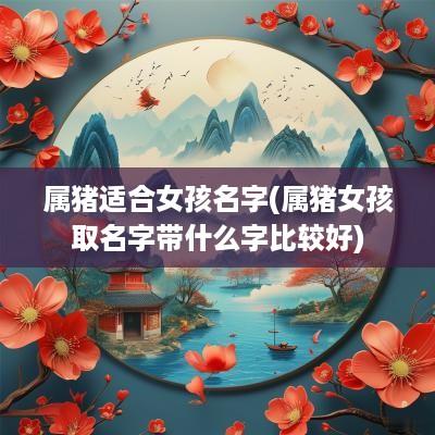 属猪适合女孩名字(属猪女孩取名字带什么字比较好)