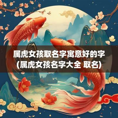 属虎女孩取名字寓意好的字(属虎女孩名字大全 取名)