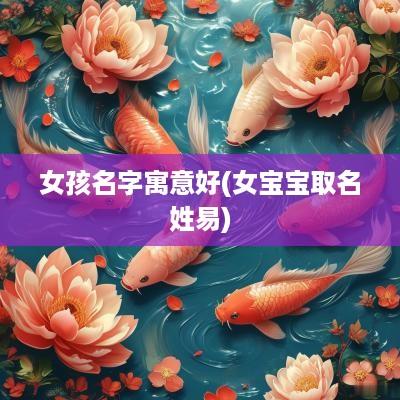 女孩名字寓意好(女宝宝取名姓易)
