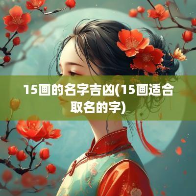 15画的名字吉凶(15画适合取名的字)