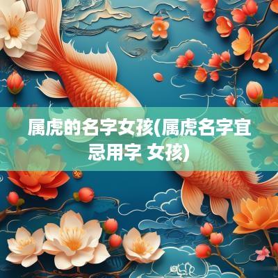 属虎的名字女孩(属虎名字宜忌用字 女孩)