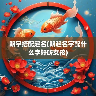 朗字搭配起名(朗起名字配什么字好听女孩)