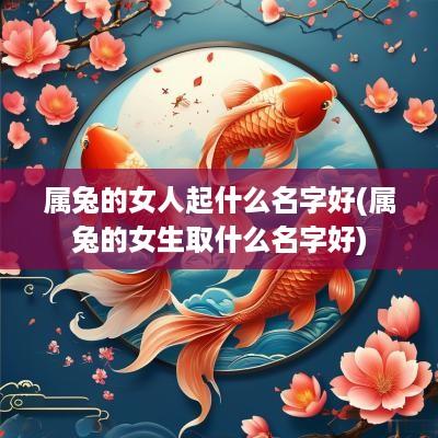 属兔的女人起什么名字好(属兔的女生取什么名字好)