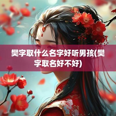 樊字取什么名字好听男孩(樊字取名好不好)