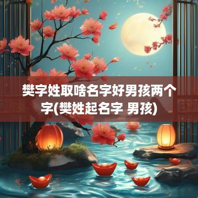 樊字姓取啥名字好男孩两个字(樊姓起名字 男孩)