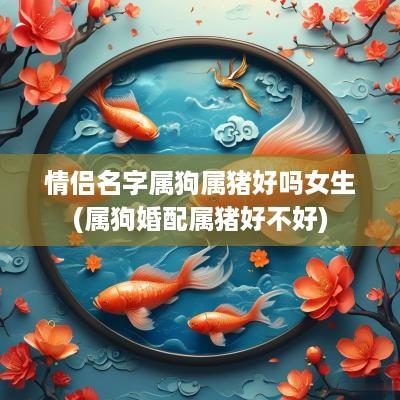 情侣名字属狗属猪好吗女生(属狗婚配属猪好不好)