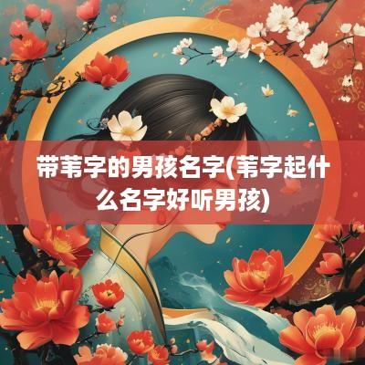 带苇字的男孩名字(苇字起什么名字好听男孩)
