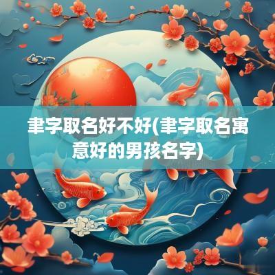 聿字取名好不好(聿字取名寓意好的男孩名字)