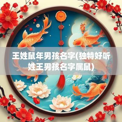 王姓蛇年男孩名字(独特好听姓王男孩名字属鼠)