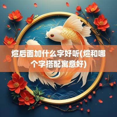 煊后面加什么字好听(煊和哪个字搭配寓意好)