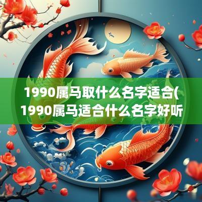 1990属马取什么名字适合(1990属马适合什么名字好听女孩)