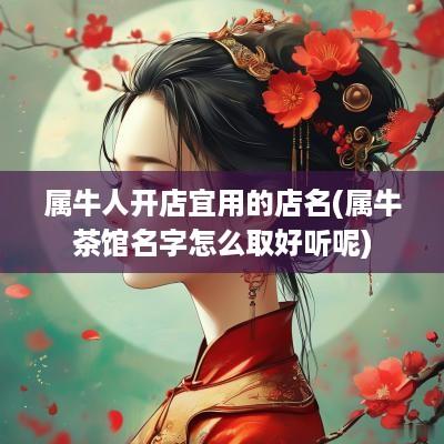 属牛人开店宜用的店名(属牛茶馆名字怎么取好听呢)