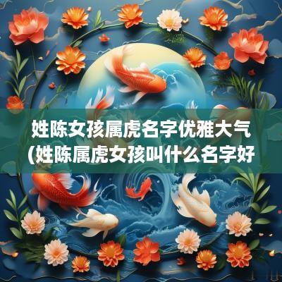 姓陈女孩属虎名字优雅大气(姓陈属虎女孩叫什么名字好听)