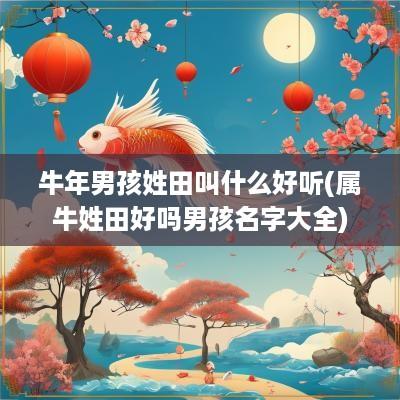 蛇年男孩姓田叫什么好听(属牛姓田好吗男孩名字大全)