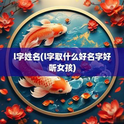 l字姓名(l字取什么好名字好听女孩)