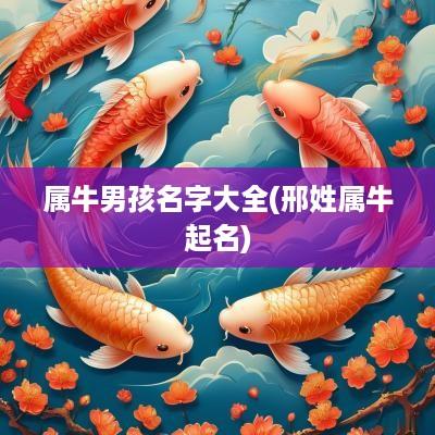 属牛男孩名字大全(邢姓属牛起名)