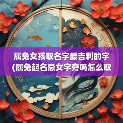 属兔女孩取名字最吉利的字(属兔起名忌女字旁吗怎么取)