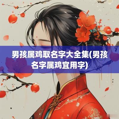 男孩属鸡取名字大全集(男孩名字属鸡宜用字)