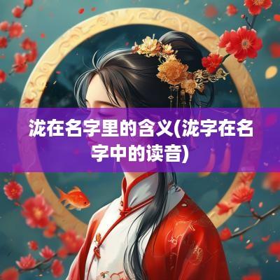 泷在名字里的含义(泷字在名字中的读音)