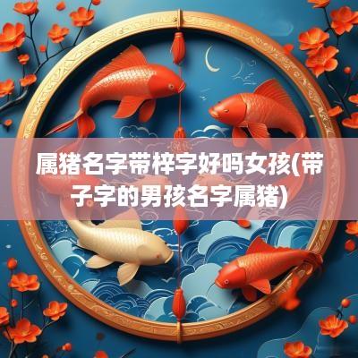 属猪名字带梓字好吗女孩(带子字的男孩名字属猪)