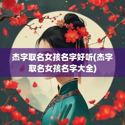 杰字取名女孩名字好听(杰字取名女孩名字大全)