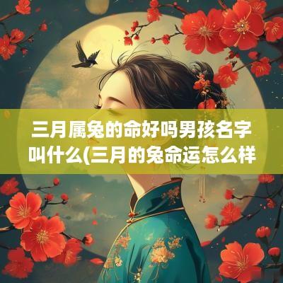 三月属兔的命好吗男孩名字叫什么(三月的兔命运怎么样)