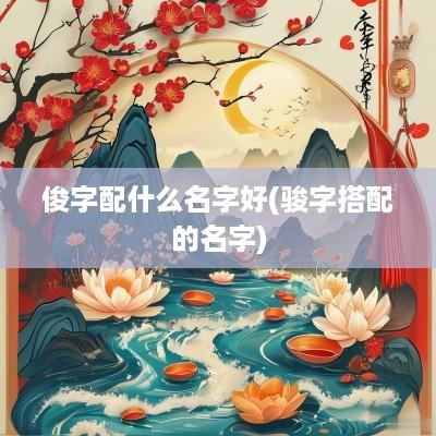 俊字配什么名字好(骏字搭配的名字)