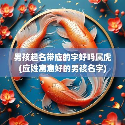 男孩起名带应的字好吗属虎(应姓寓意好的男孩名字)