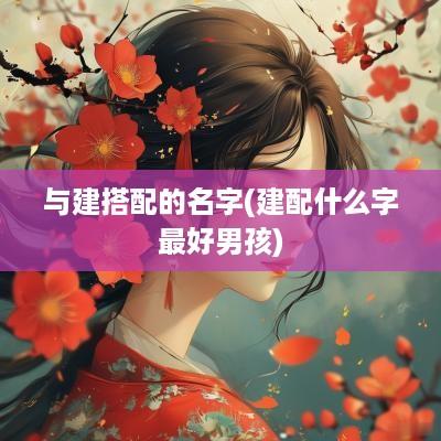 与建搭配的名字(建配什么字最好男孩)
