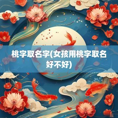 桃字取名字(女孩用桃字取名好不好)